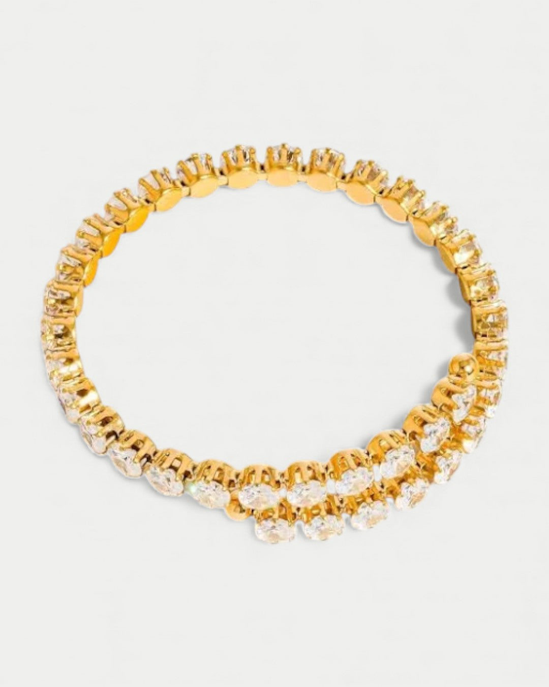 Maelys 18K Gold Non-Tarnish Cz Glam Bracelet