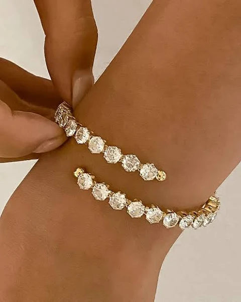 Maelys 18K Gold Non-Tarnish Cz Glam Bracelet