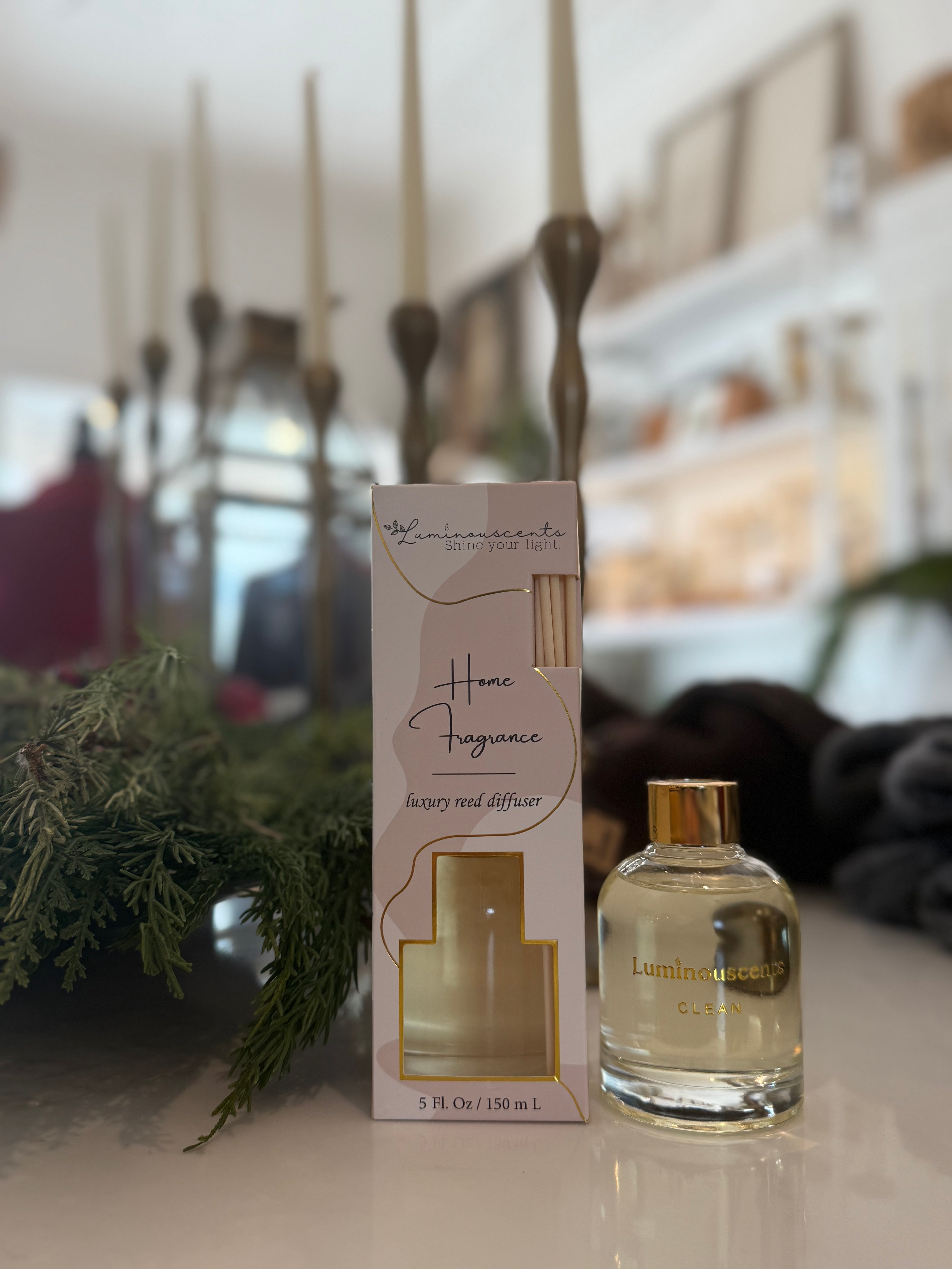 Clean Cotton Scent Luxury Reed Diffuser