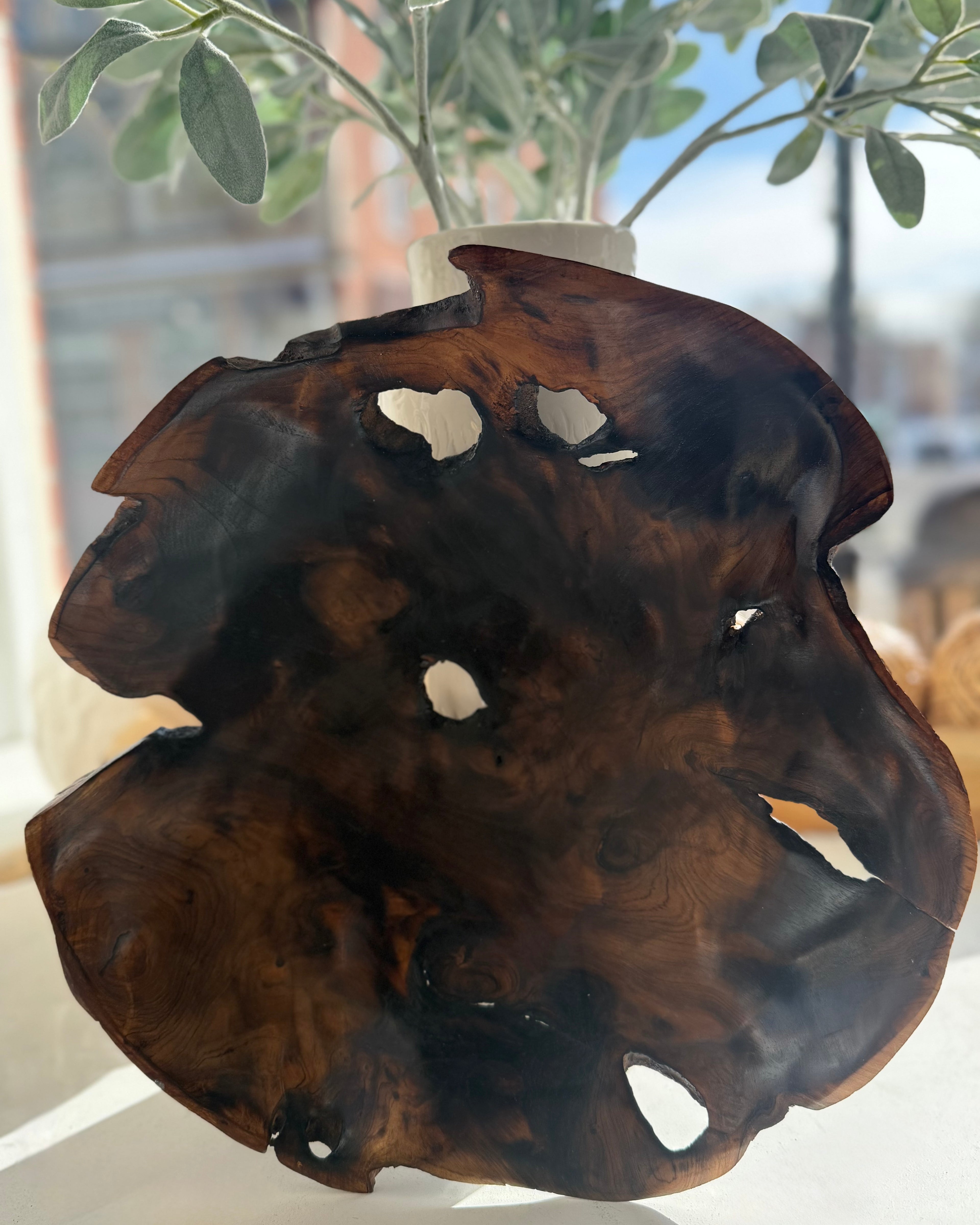 Organic Teak Wood Bowl