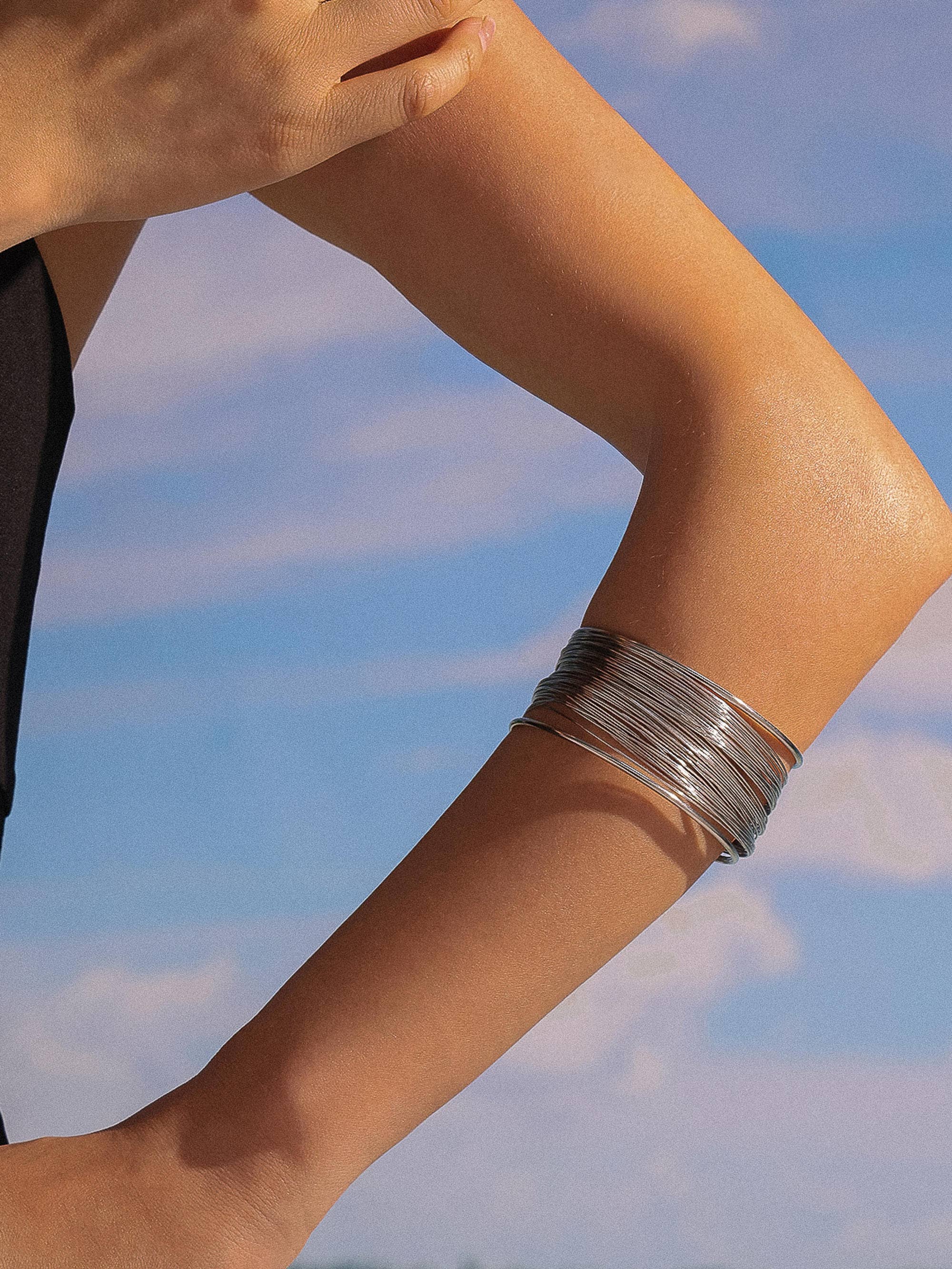 Roselith 18K Gold Non-Tarnish Statement Cuff Bracelet