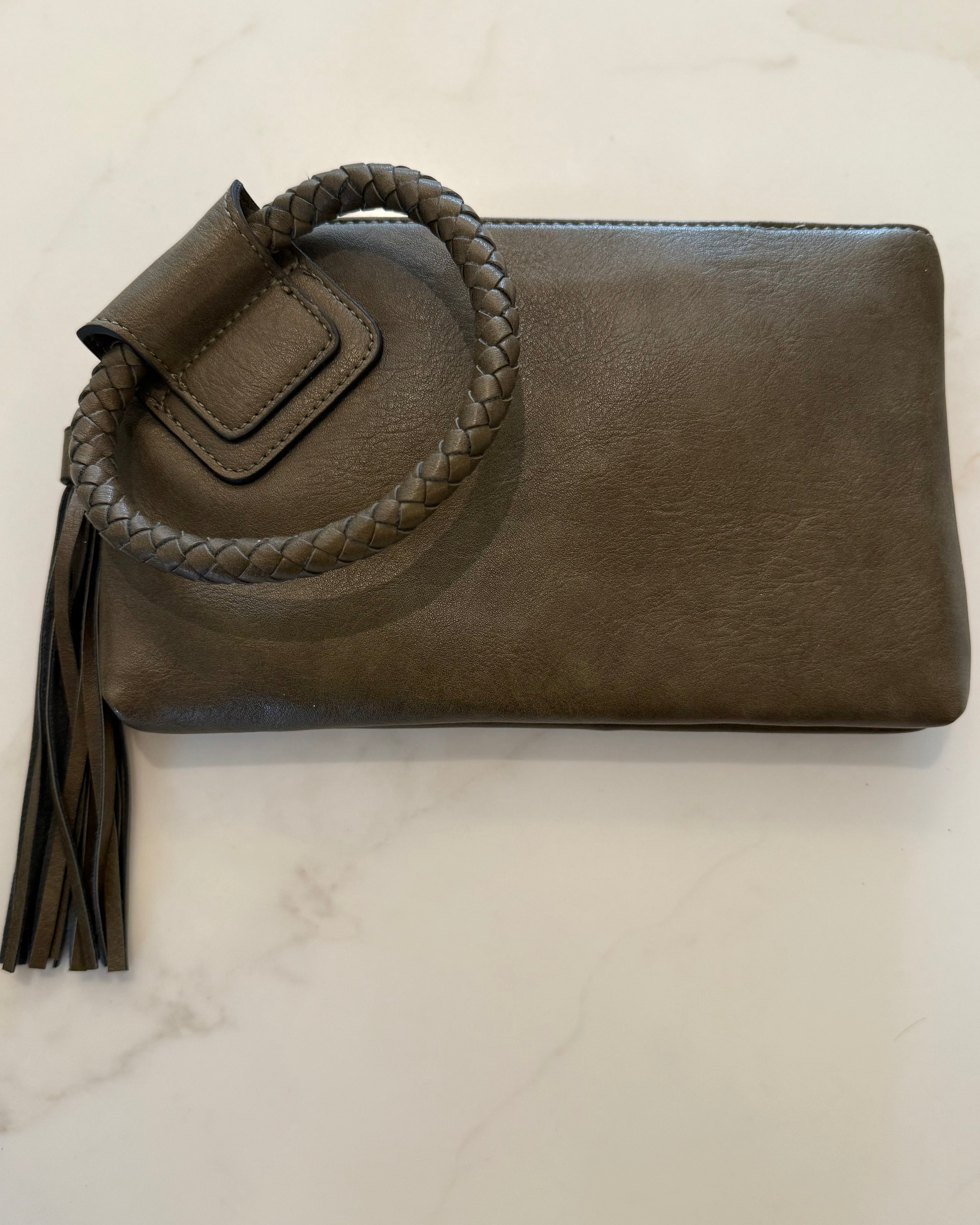 The Everyday Soft Vegan Leather Wristlet/Clutch