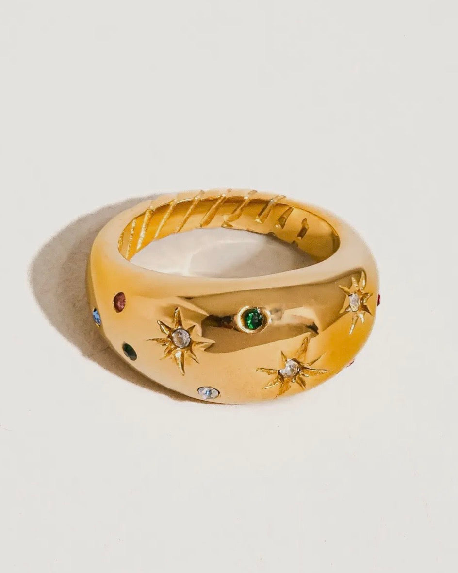 Angela Star Dome Ring