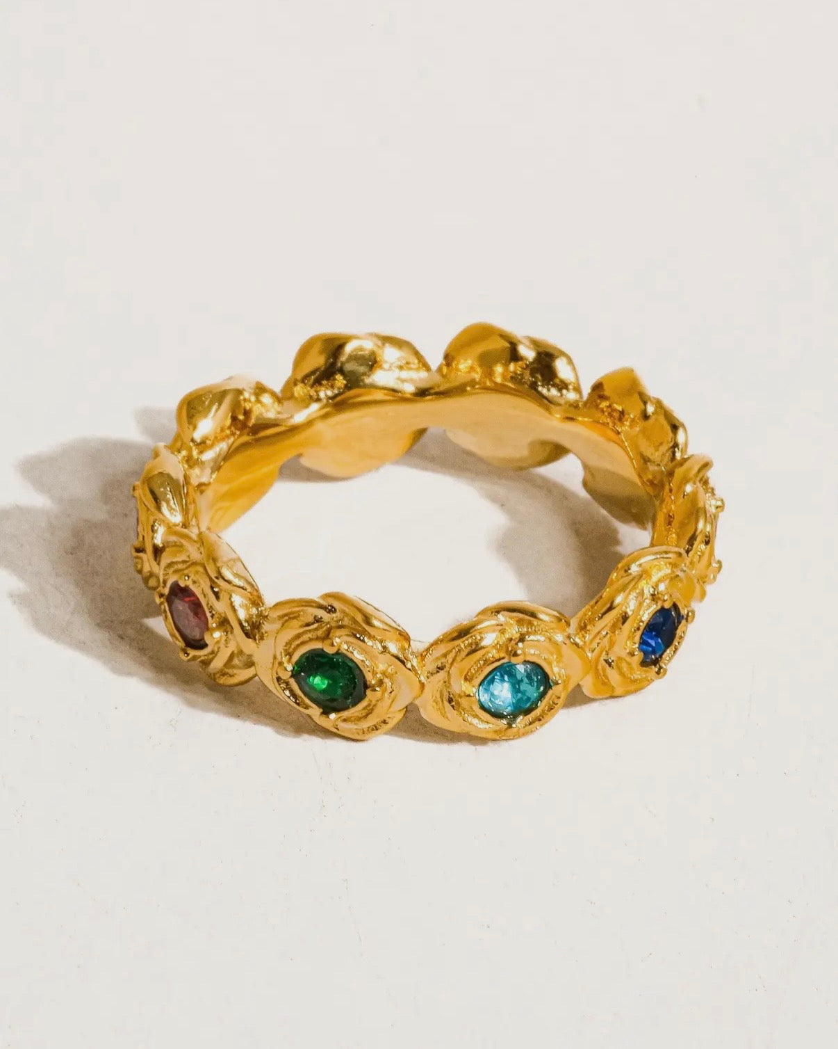Frances Multi Stone Vintage Ring