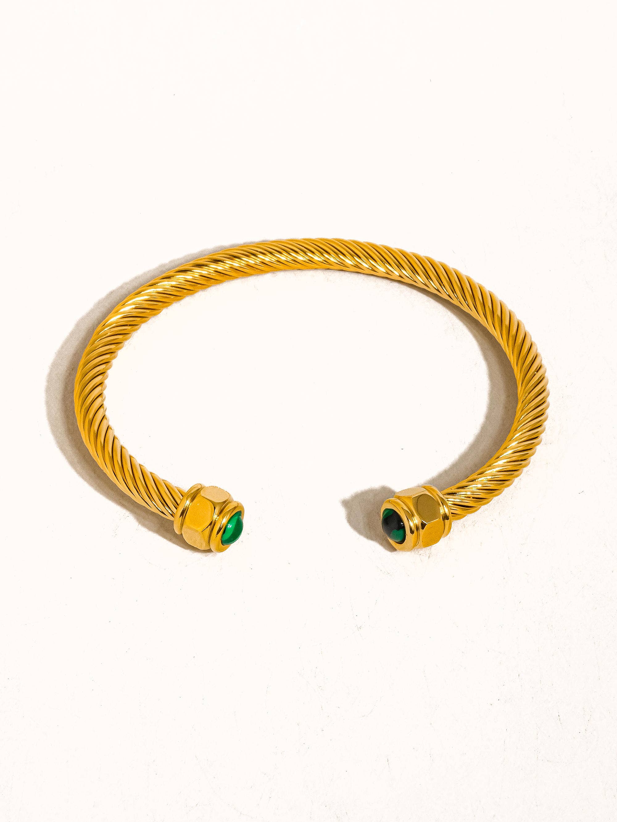 Emerald Cable Cuff