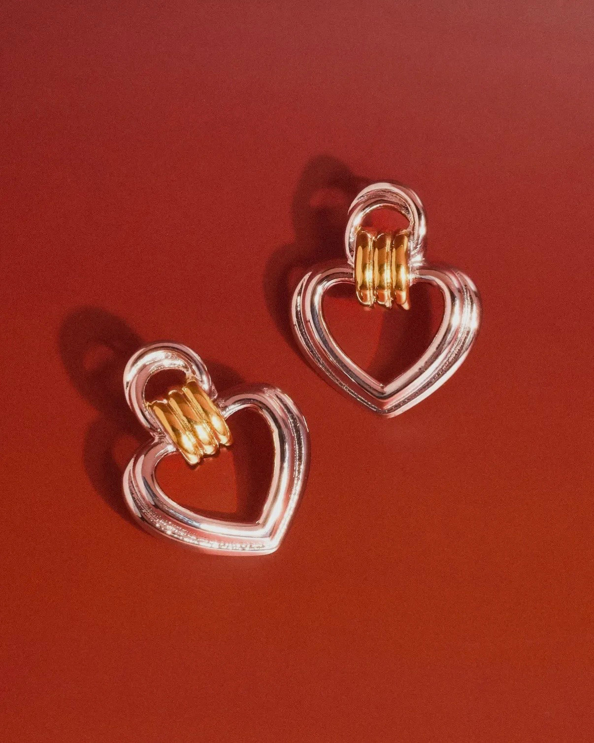 Florent Heart Hoop Earring