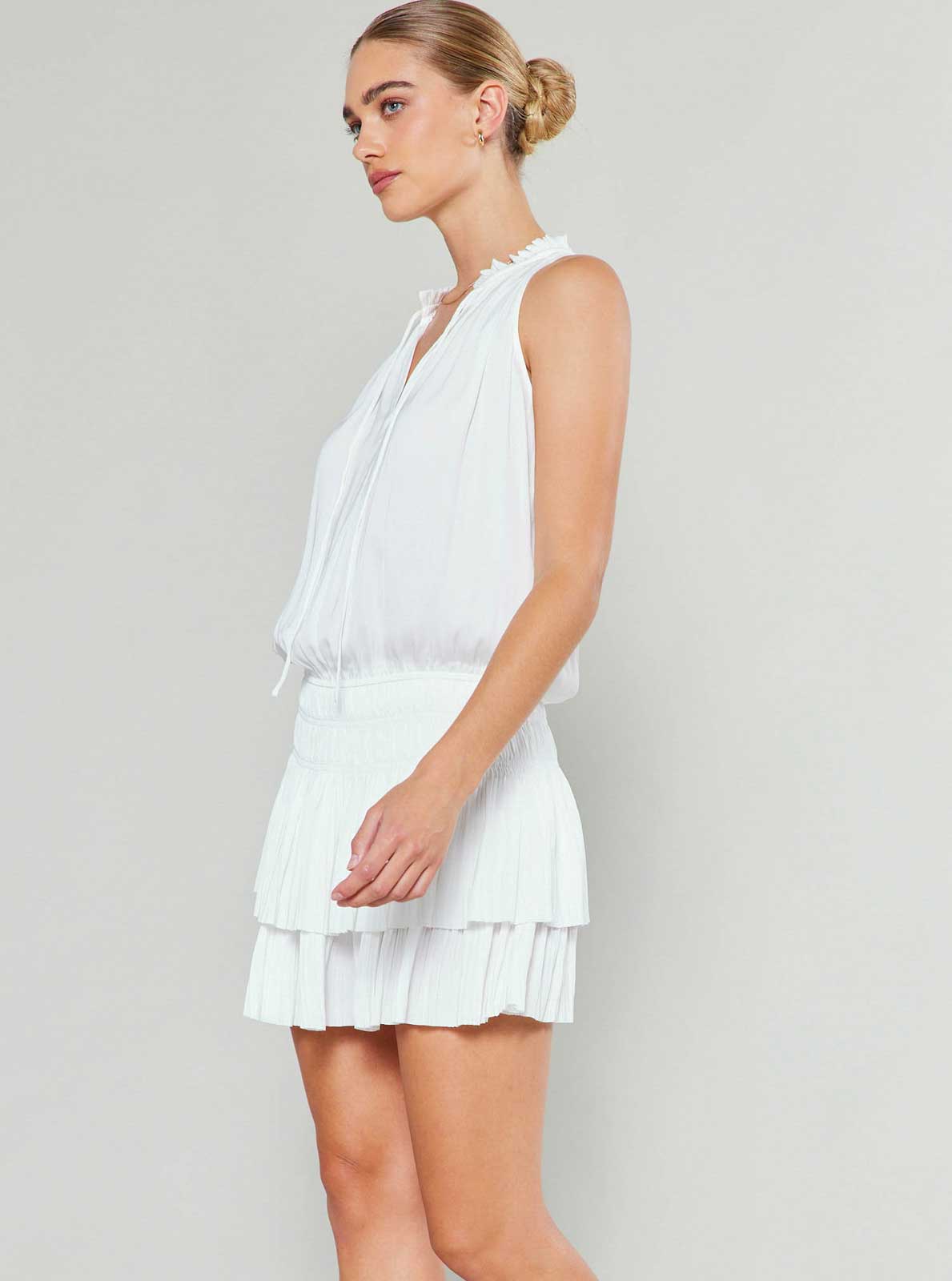 Cara Sleeveless Pleated Dress