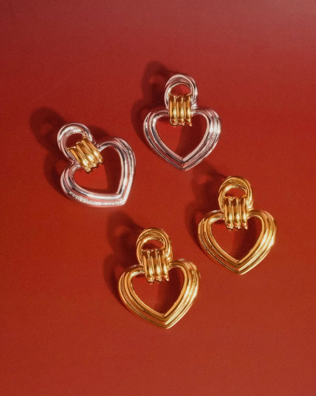 Florent Heart Hoop Earring