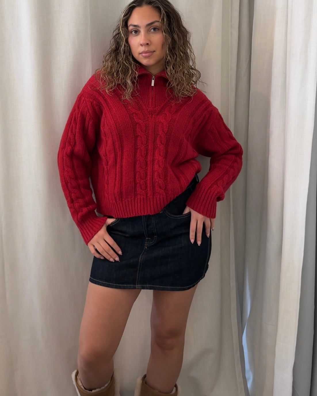 Sienna Sweater Red