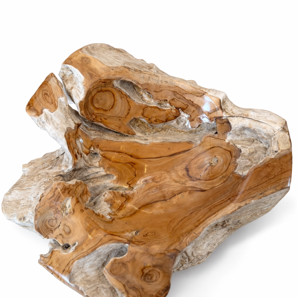 Teak Wood Root Bowl