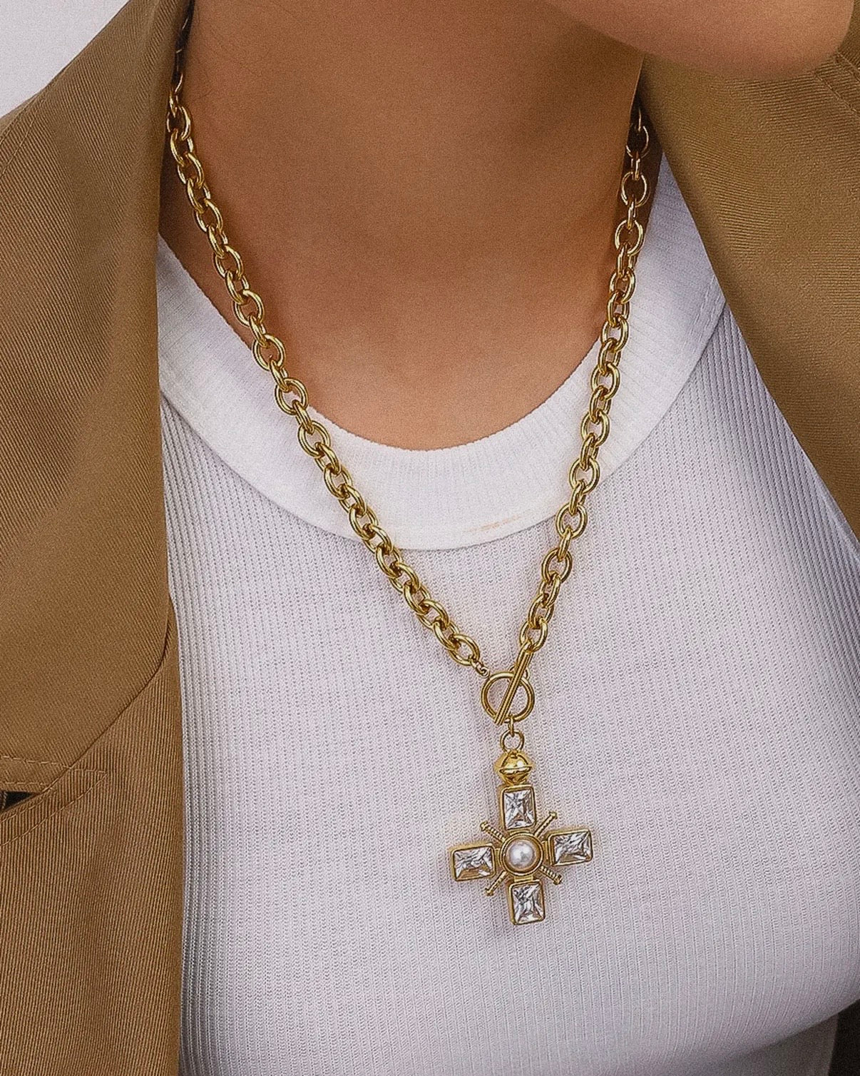 Patrice Cross Necklace