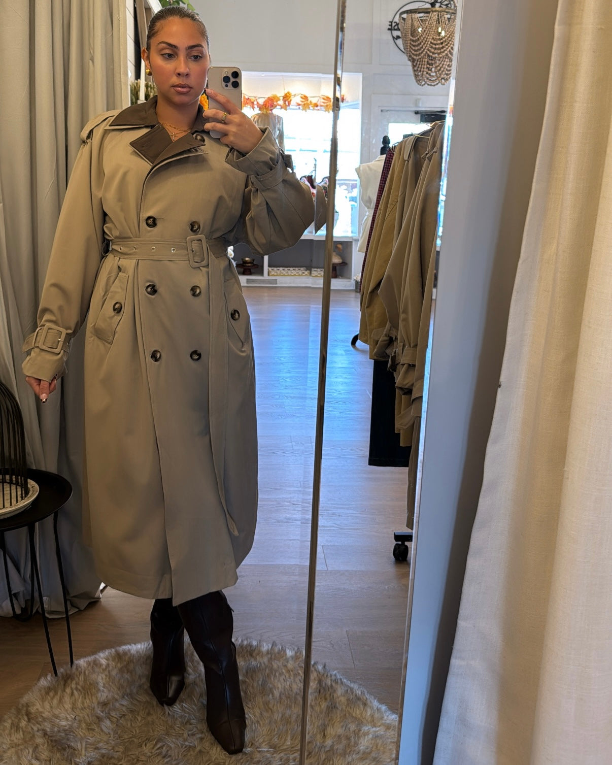 Double Layered Trench Coat
