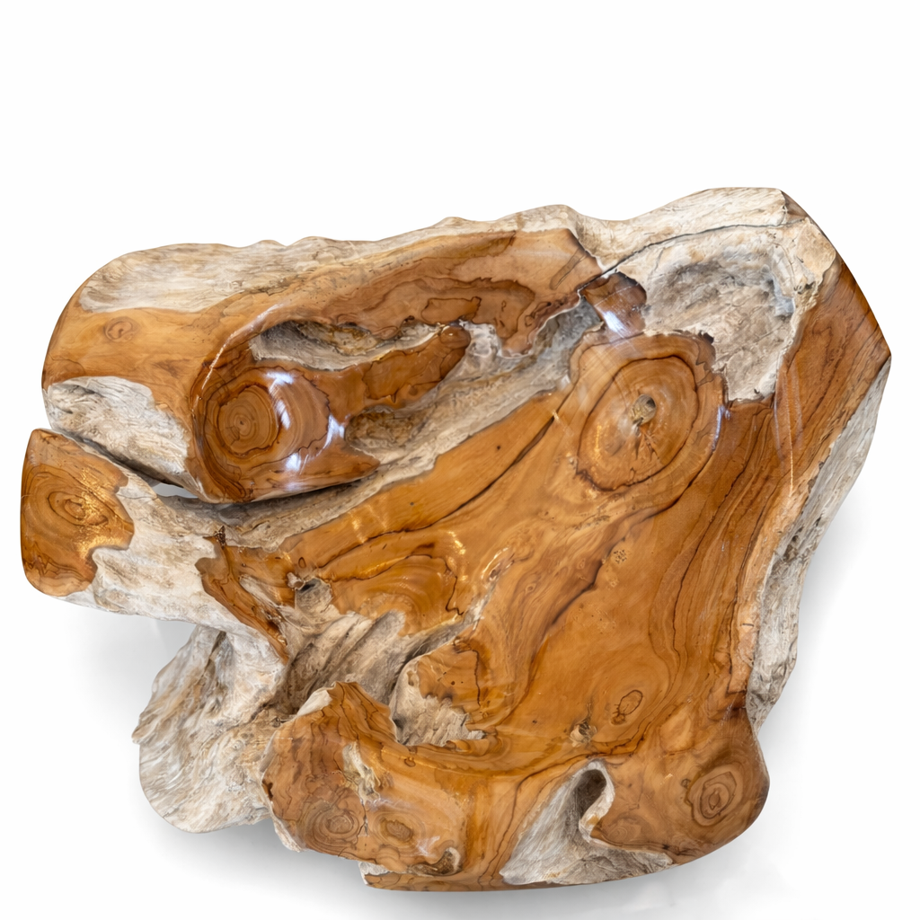 Teak Wood Root Bowl