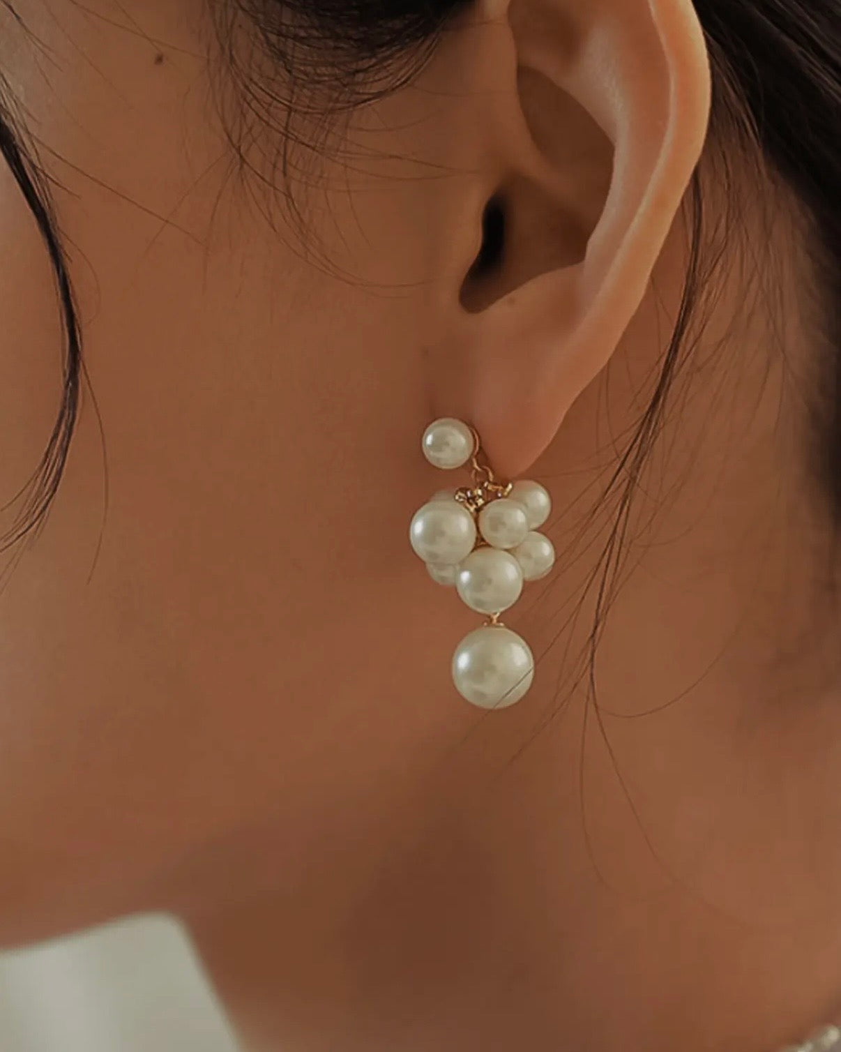 Lou 18K Gold Dressy Pearl Drop Earring