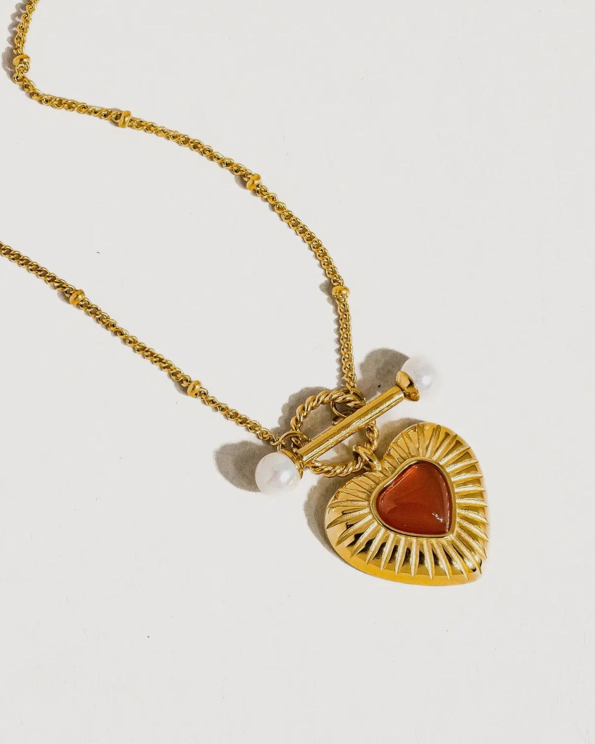 Havana Vintage Heart Chain Necklace