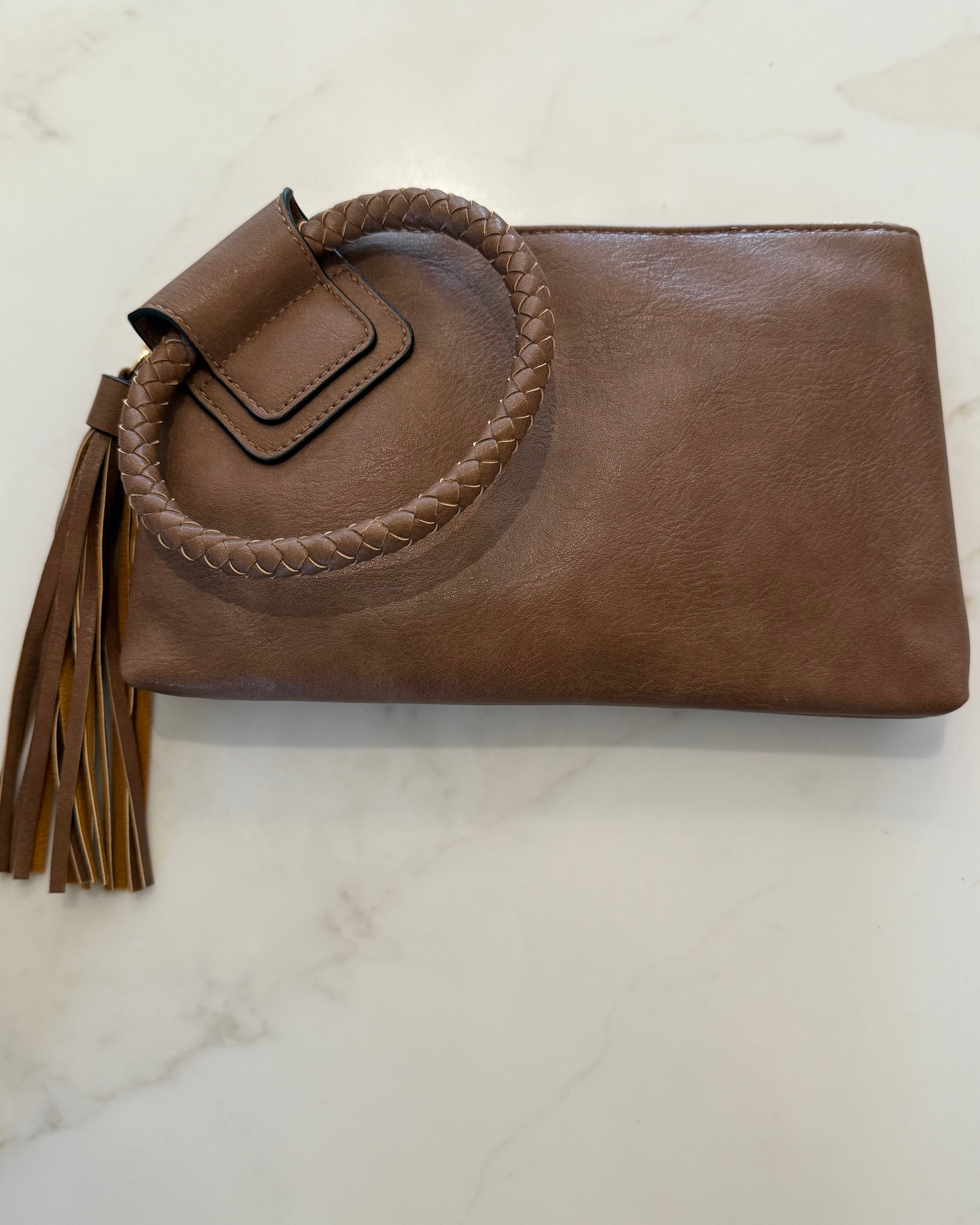 The Everyday Soft Vegan Leather Wristlet/Clutch