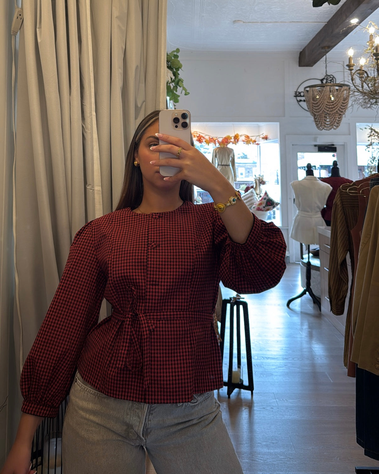 Lyla Checkered Shirt: Elegant Comfort Meets Timeless Style