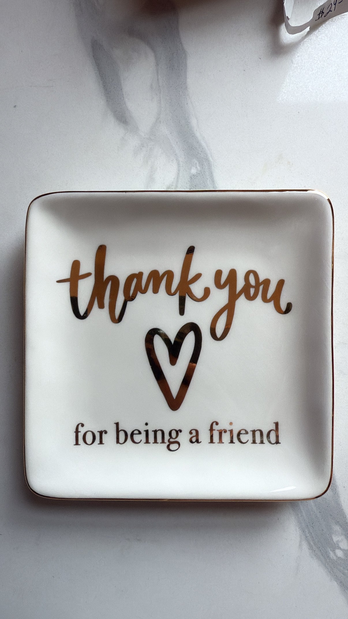 Thank You For Being A Friend Trinket Tray