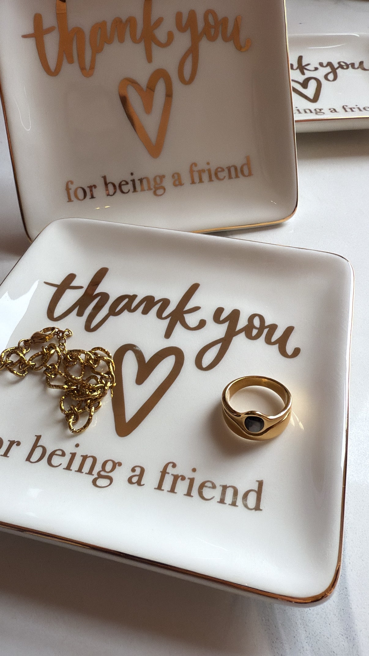 Thank You For Being A Friend Trinket Tray