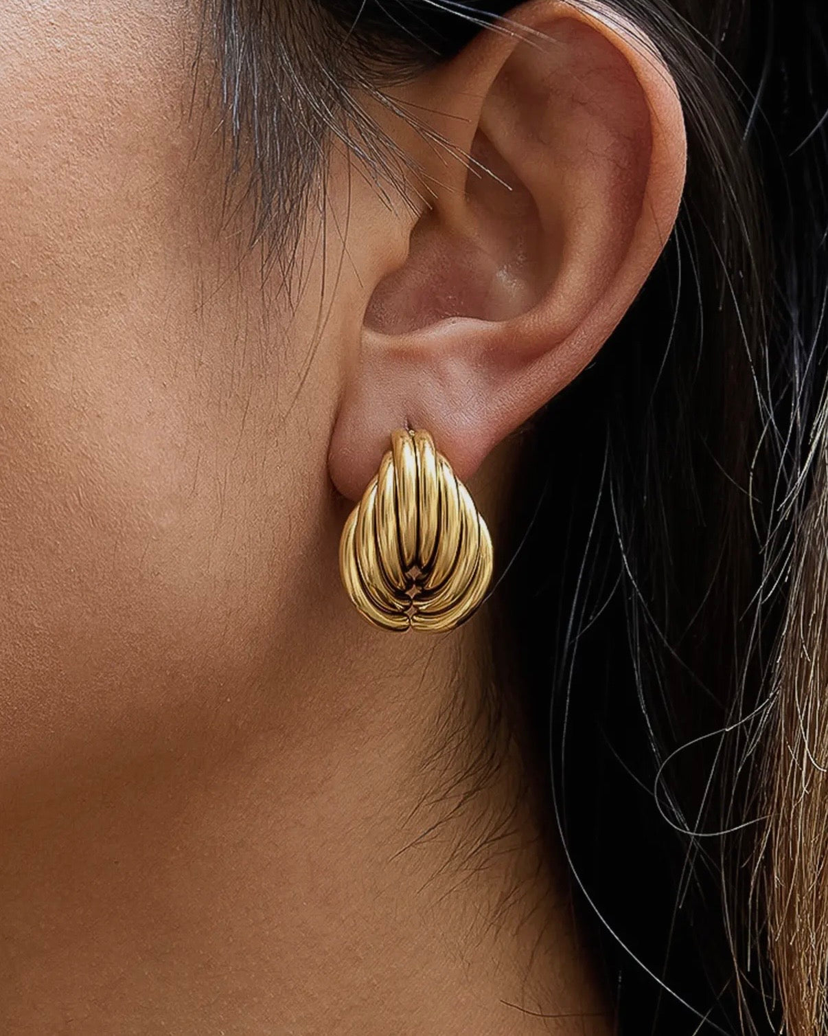 Lysandra Layered Teardrop Earrings