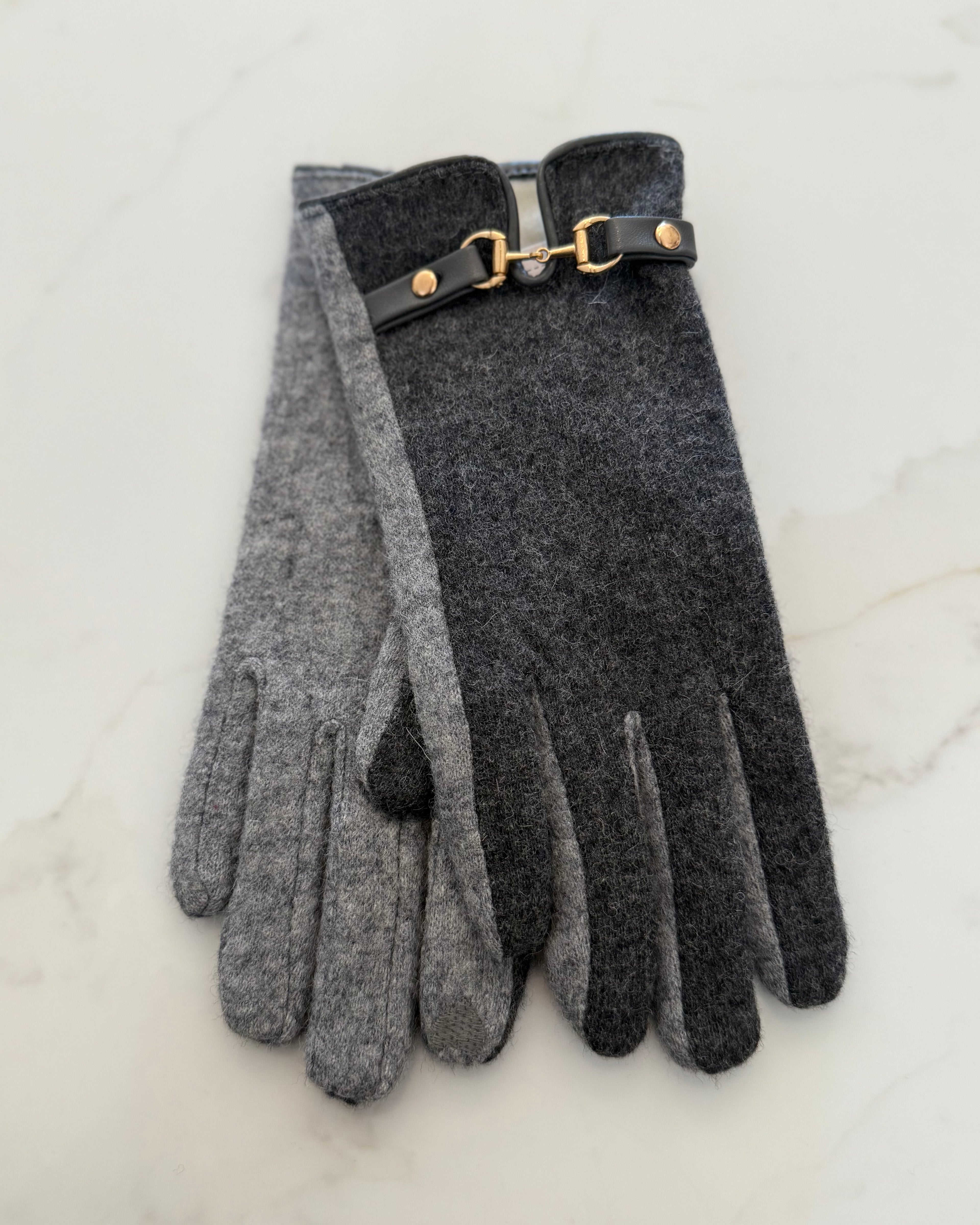 Wool Gloves Grey