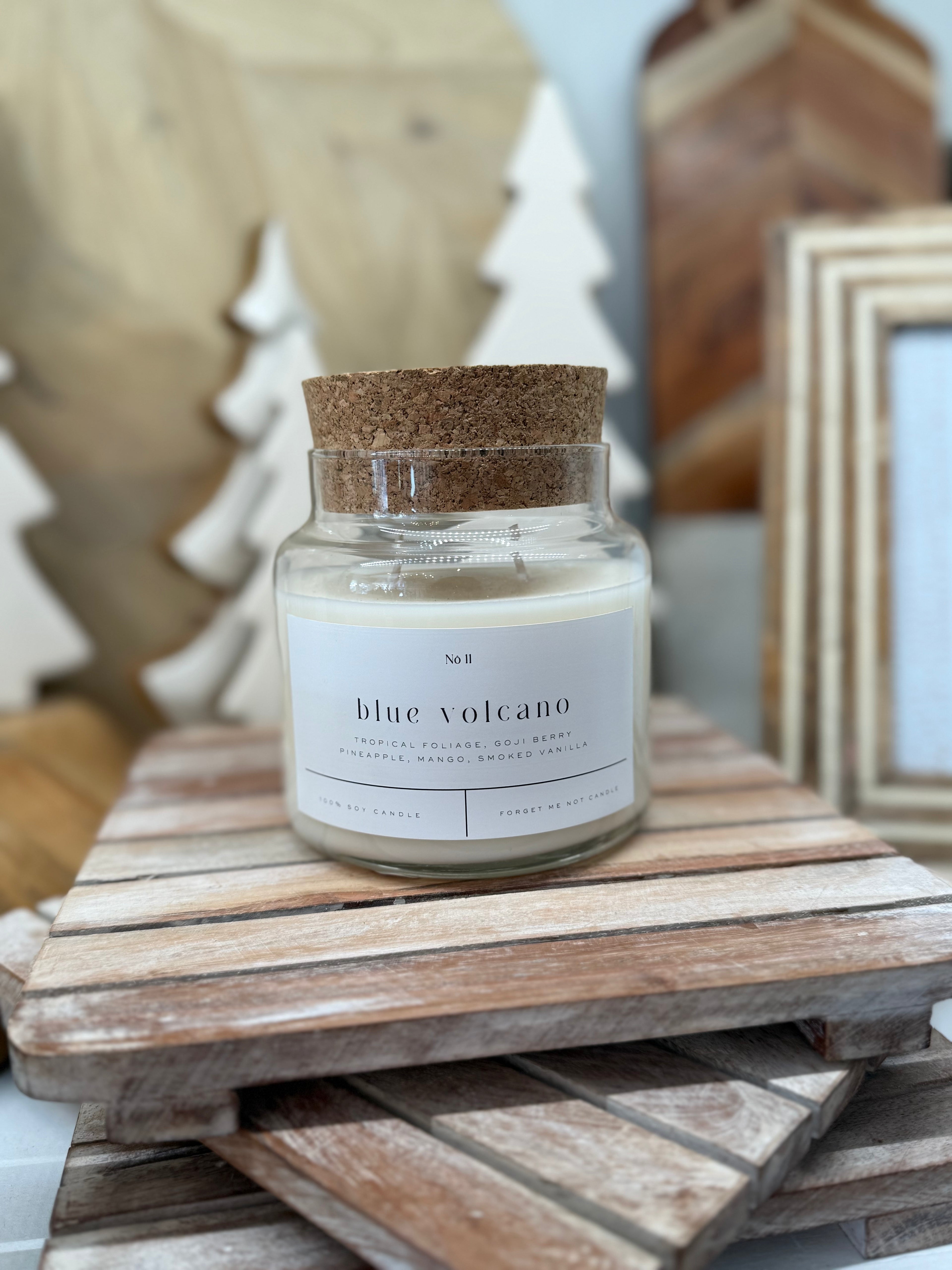 Blue Volcano 22 oz Glass Candle