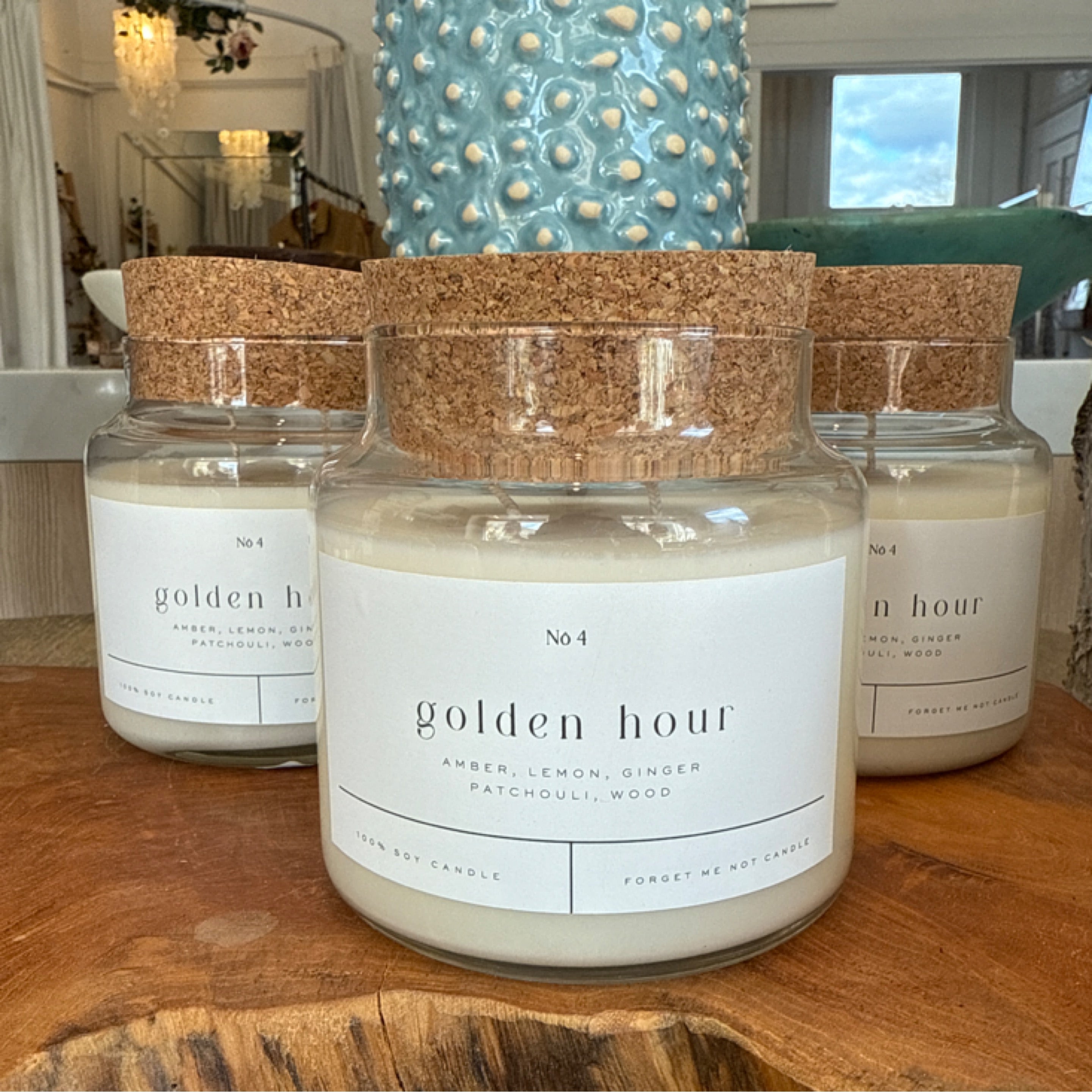 Blue Volcano 22 oz Glass Candle