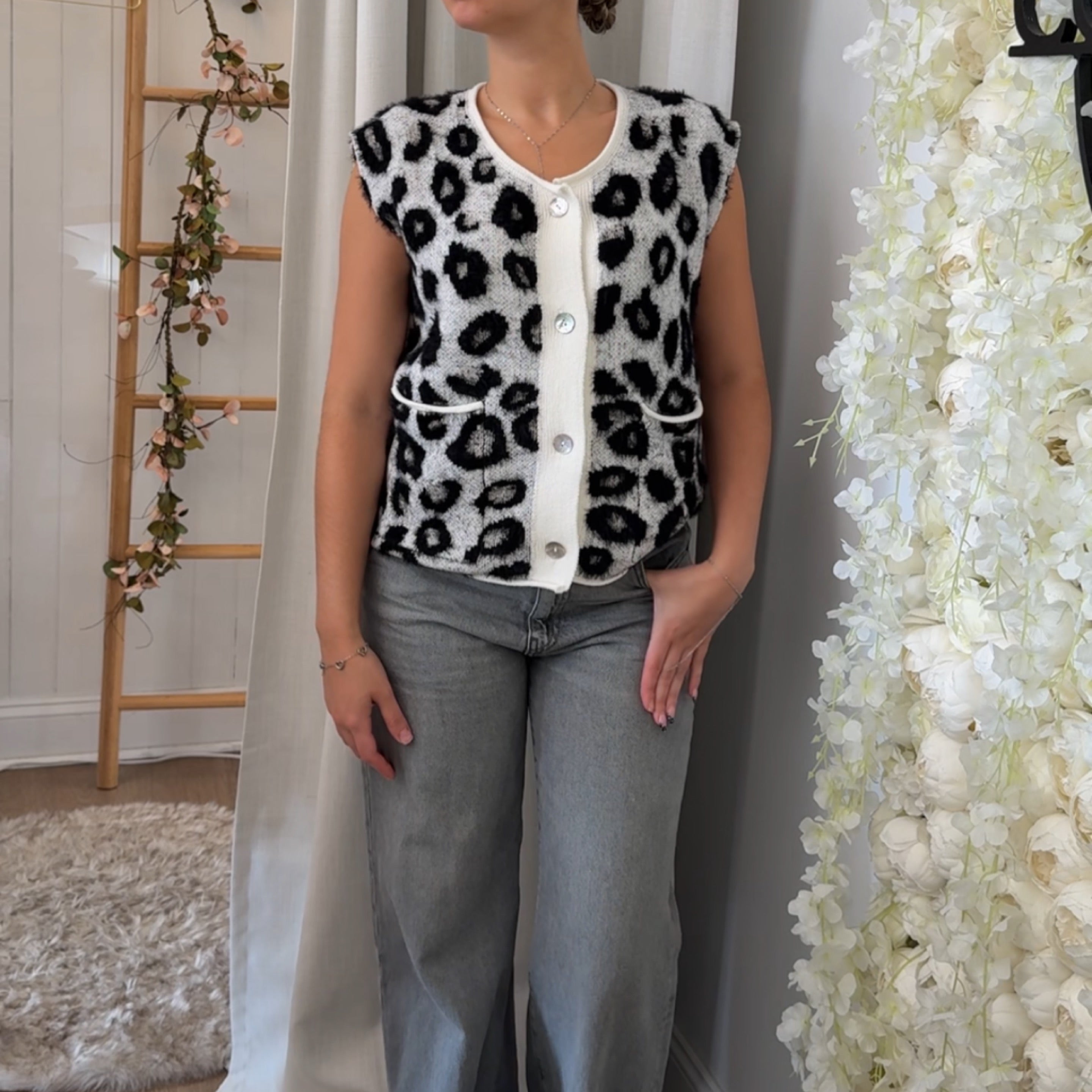 Sweater Vest Cardigan